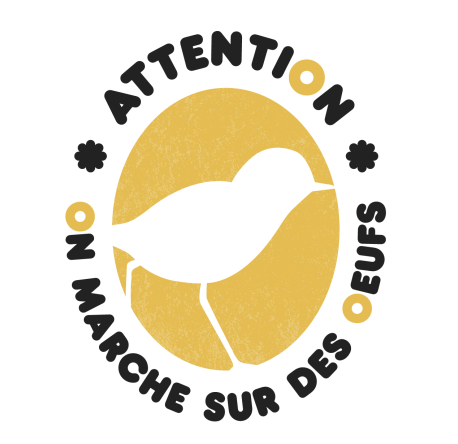 Logo de l'opération « Attention, on marche sur des oeufs ! »