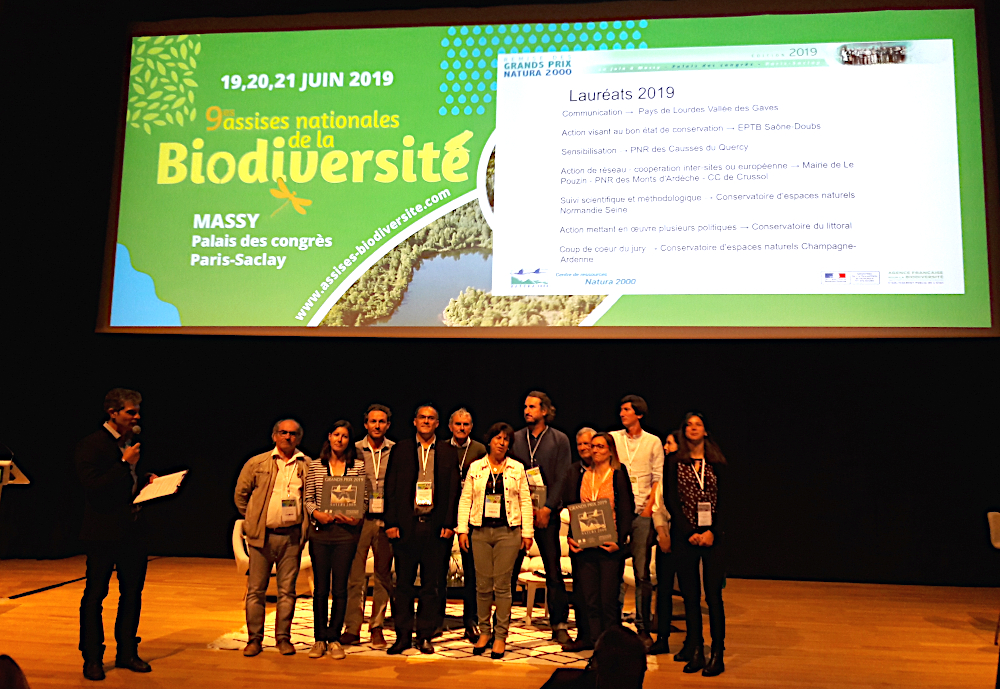 Les lauréats ont été récompensés lors de la remise des Grands Prix qui s’est déroulée dans le cadre des Assises nationales de la biodiversité le 20 juin 2019 à Massy. Crédit : Mara Rihouet / Office français de la biodiversité