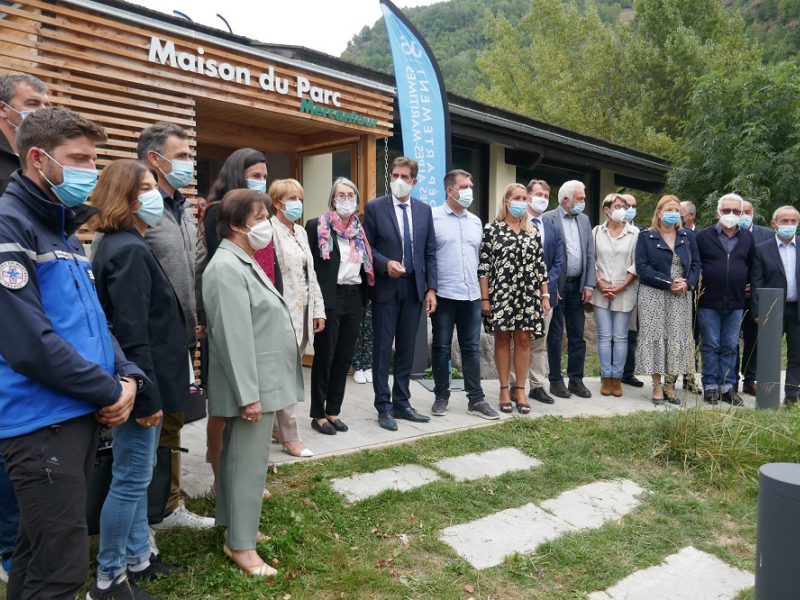 Inauguration de la nouvelle Maison du Parc national à Saint-Etienne-de-Tinée. Crédits : Estelle Colin / Parc national du Mercantour