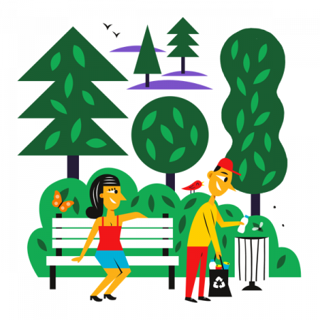 Je ne laisse pas trainer mes détritus dans la nature Je ne laisse pas trainer mes détritus dans la nature