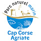 Logo du Parc naturel marin du cap Corse et de l'Agriate