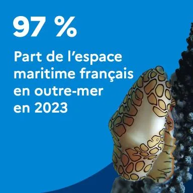 97 % : Part de l'espace maritime français en outre-mer en 2023