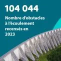 104 044 : Nombre d'obstacles à l'écoulement recensés en 2023
