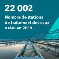 22 002 : Nombre de stations de traitement des eaux usées en 2019