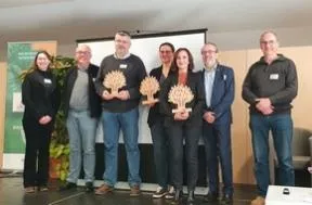 Photo des lauréats des premiers trophées du Life ARTISAN Normandie