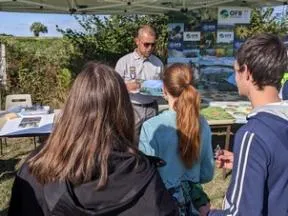 Photo d'une action de mobilisation du grand public lors de la journée du patrimoine