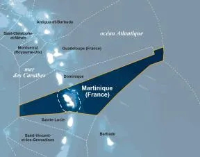 Carte du périmètre du Parc naturel marin de Mayotte