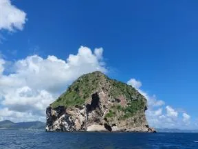 Photo du Rocher du diamant en Martinique