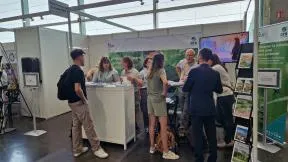 Photo du stand de l'OFB aux Rencontres Biodiversité et Territoires à Bordeaux