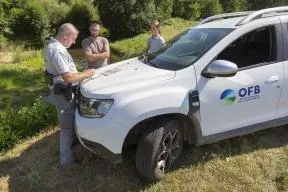 Contrôle d'un usager par la police de l'environnement en Centre-Val de Loire