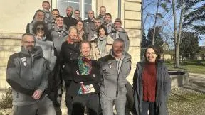 Photo du collectif des encadrants de la direction régionale OFB en Bourgogne Franche Comté