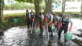 Photo d'une pêche électrique en Mayenne