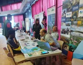 Photo des agents de l'OFB présents au forum des métiers