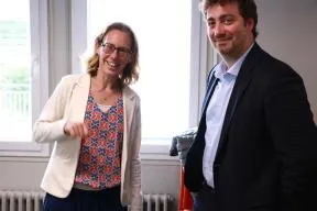 Photo de la directrice régionale de l'OFB en compagnie du nouveau directeur régional adjoint