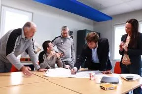 Photo d'agents de l'OFB en atelier de réflexion