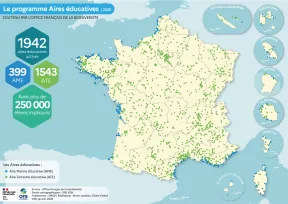 Carte des aires éducatives (2025)