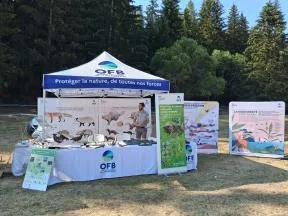 Stand OFB lors du championnat de VTT au Superdevoluy