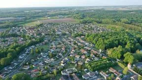 Vue aérienne de Boigny sur Bionne