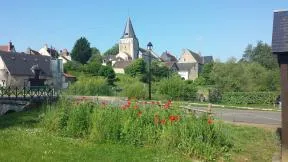 Vue du Coeur du bourg de Mesland