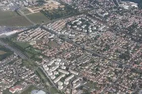 Vue aérienne de la ville