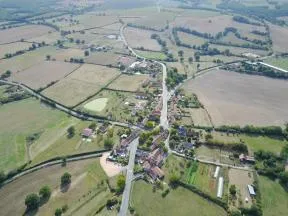 Vue aérienne de la commune