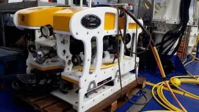 Photo du ROV (Remotely Operated Vehicle) PERSEO, utilisé pour réaliser les prises de vues de la dernière campagne RAMOGE