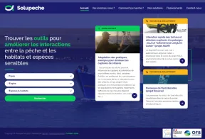 Capture d'écran du site Solupêche